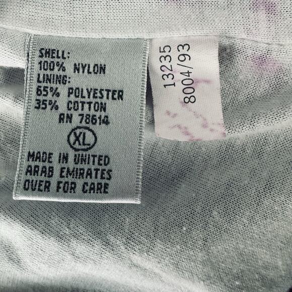 VTG 90s Lavon XL Track Suit Jacket Pants Windbreaker Retro Purple Teal Shiny Ski - Picture 15 of 16